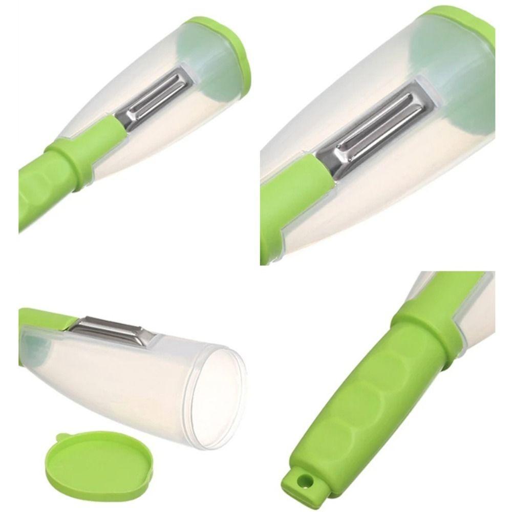 With Storage Box Peeling Knife Stainless Steel Knife Peeler Daily Cooking Preparation
