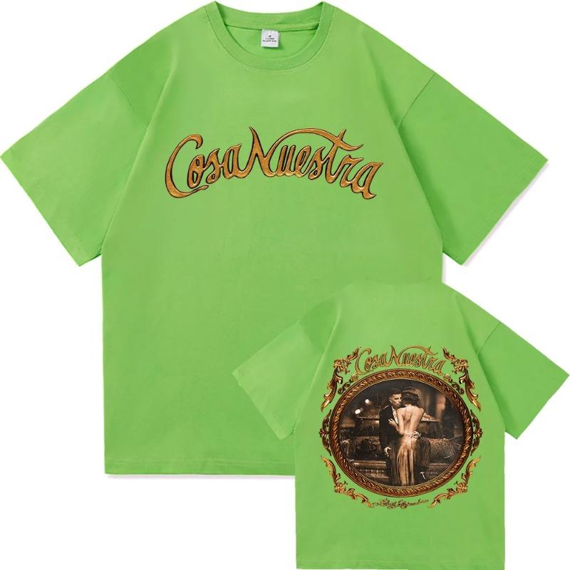 Rauw Alejandro Coca Nuestra Tricou Modă Bărbați Harajuku Estetic Tricou Grafic Unisex Vintage Poliester Tricouri Bărbați