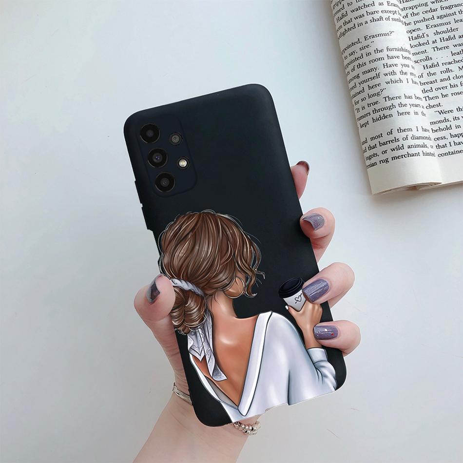 For Cover Samsung Galaxy A13 A33 A53 A73 5G Beautiful Girl Soft Silicone Case For Samsung A13 4G A 13 A135F GalaxyA13 Funda Case