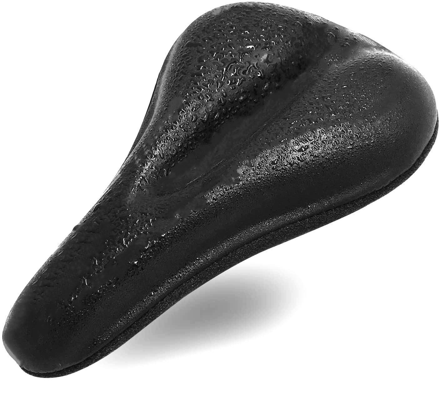 

Bicycle Saddle PU Shock for Road Bikes Cover, Fabric, Comfortable, Low-Rebound Cushion, Non-Slip, Absorption, Bikes/Mountain Bikes/Hybrid (Black) чёрный