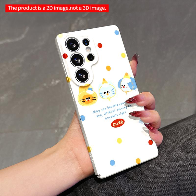 2DFlat Samsung Phone Case Cute Sun Characters Phone Case Applicable To Galaxy S22 S23 S24 S25ULTRA S26 A12 A13 A14 A15 A16 A34 A35 A54 A55