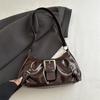 Y2K Retro Rivet Shoulder Bag Pu Leather Motorcycle Bag Punk Crossbody Bags  Girls
