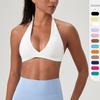 Women Yoga Bra Halter Neck Backless Fitness Sports Underwear