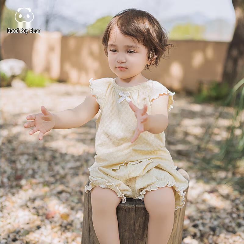 Baby Girl Princess Flutter Sleeve Short Set 90