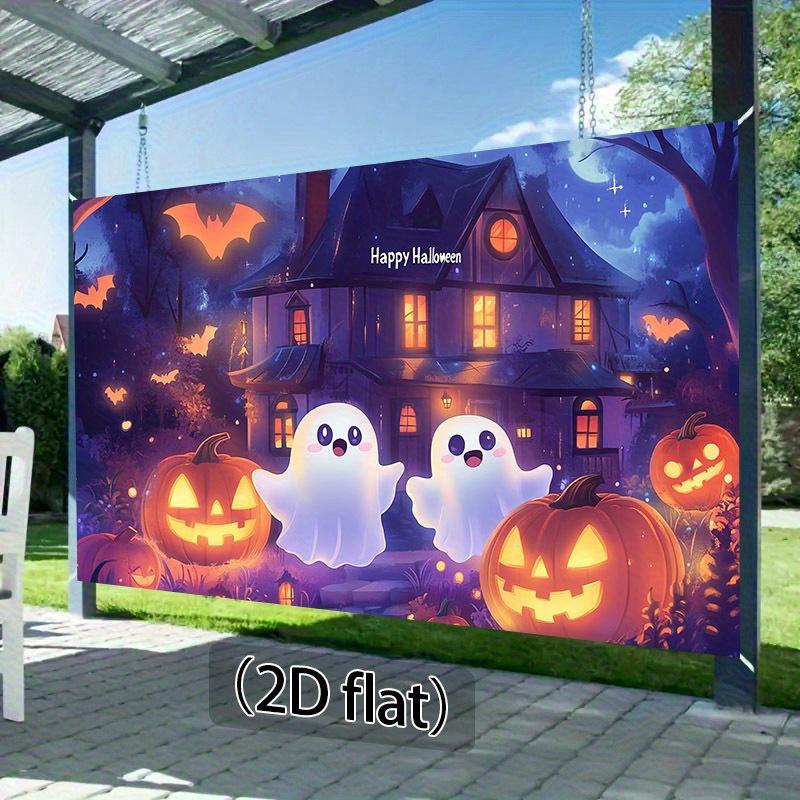 Mysterious Pumpkin Night - Breaking Holiday Traditions Unique Halloween Party Photography and Video Background Cloth
