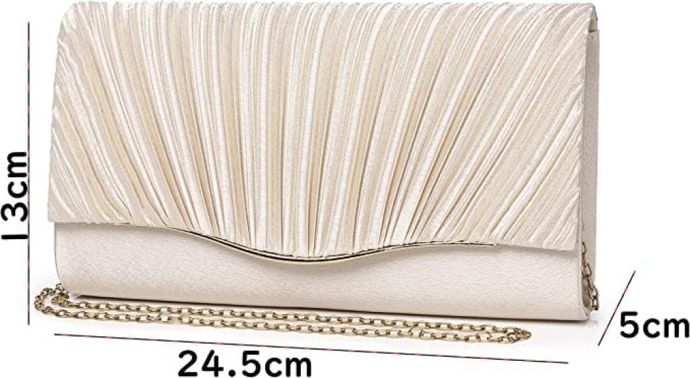 [SUNSPOT] Party Bag, Large Clutch Bag for Weddings, After-Parties, Graduations, Entrance Ceremonies, Coming-of-Age Ceremonies, and Parties (Champagne