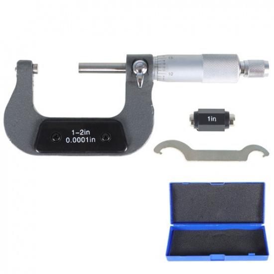 1-2 Inch High Precision Micrometer Carbide Tip Machine Tool Accuracy 0.0001 Inch