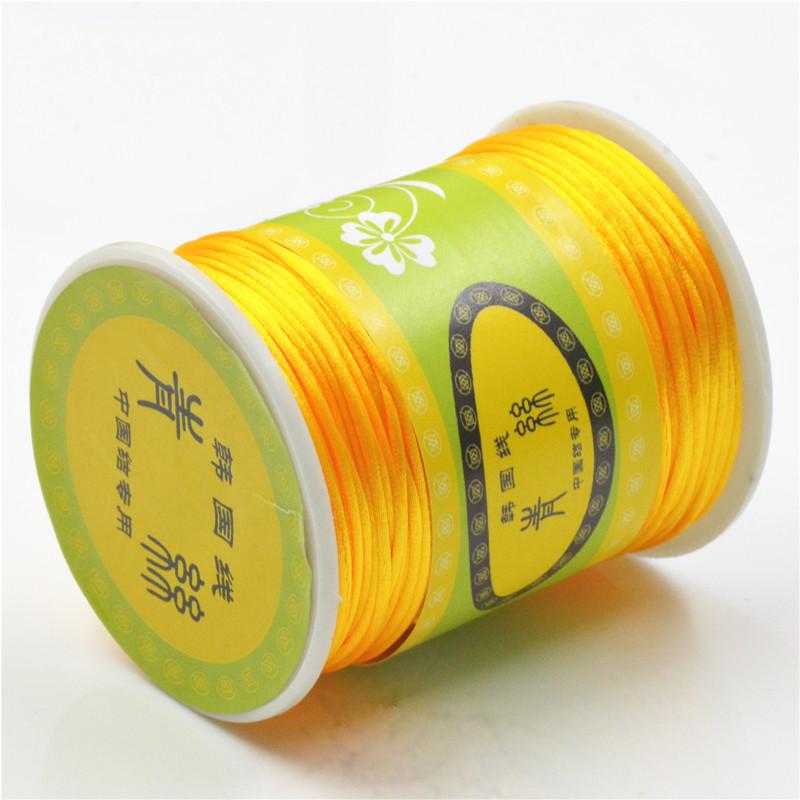 Line 7, Chinese Knot Silk Red Thread, Woven Bracelet Thread, 80 Meters Per Roll