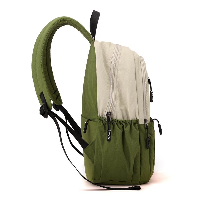 Women's Bag Outdoor Contrast Color Backpack Student Schoolbag Travel Bag