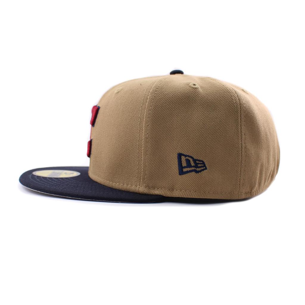 [New Era] City Connect Cap 59FIFTY Cleveland Guardians MLB CITY CONNECT FITTED CAP KHAKI CLEVELAND GUARDIANS Hat 5950 Sz 714 [Used]