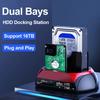 10 IN 1 IDE SATA USB3.0 Dual Bay External Hard Disk Drive 2.5 Inch 3.5 Inch HDD Docking Station One Touch Backup HUB Card Reader