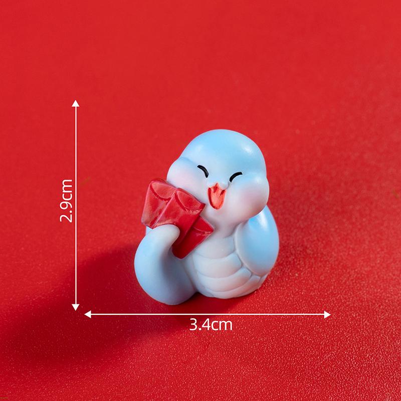 

1 комплект 2025 год Змеи мини-украшение Фортуна зодиак змея фигурка микро пейзаж автомобиль интерьер домашний настольный декор