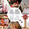 Christmas Silicone Molds Non-Stick Christmas House Table Centerpieces 1 Pair Building Shape Casting Mold For Chocolate Wax