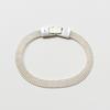 OURPIERRE SILK BUCKLE BRACELET SILVER
