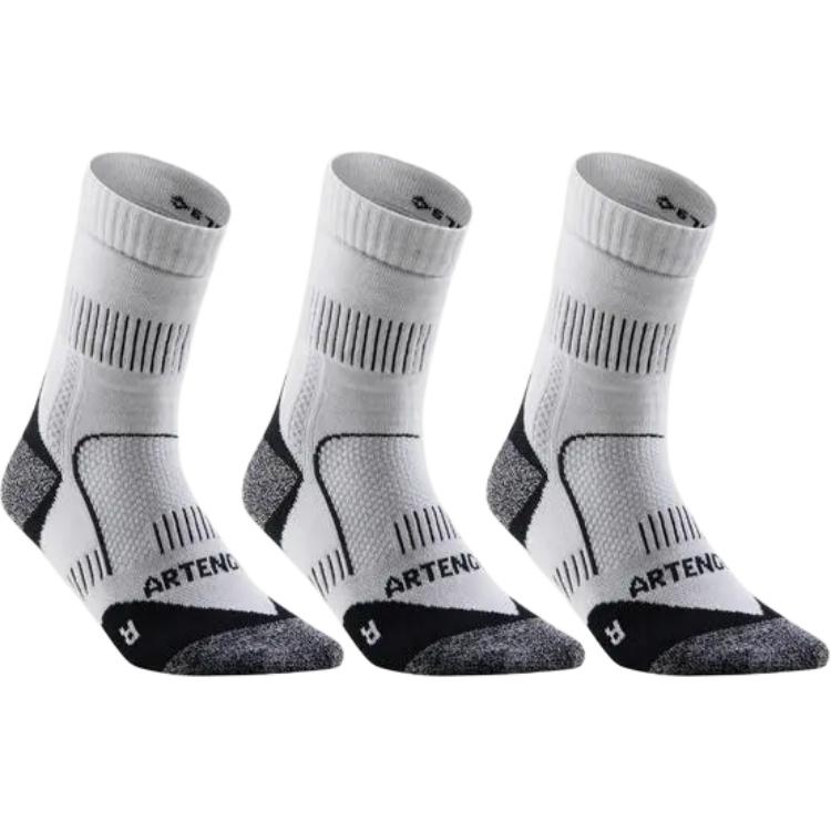 

DECATHLON Support Durable and Comfortable Tennis High Socks Men s 3 Pairs Snow White 43-46 снег