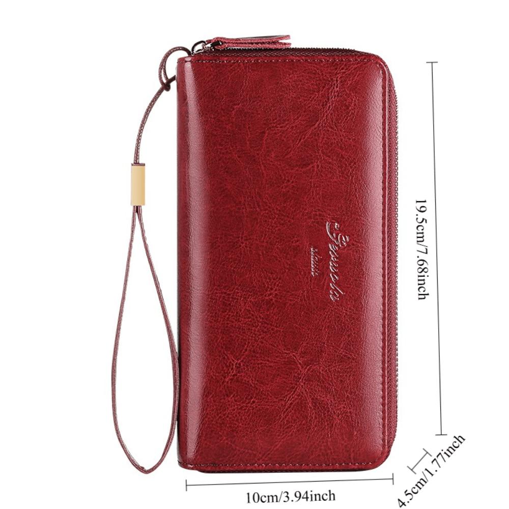 Long Wallet, Women's Hand Wallet, Card Bag, Integrated Large-capacity Double Zipper Wallet, Mobile Phone Bag