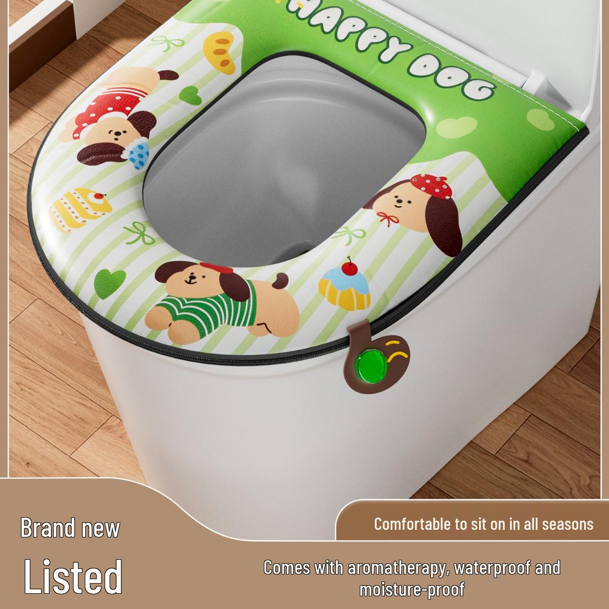 

Aromatherapy Waterproof Toilet Seat Cushion - Universal, Thickened, All-Season