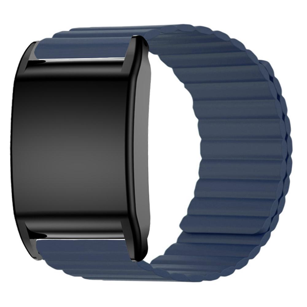 

Для фітнес-трекера WHOOP 4.0 Силіконовий браслет на зап ястя Магнітний змінний ремінець із захисним чохлом Midnight Blue