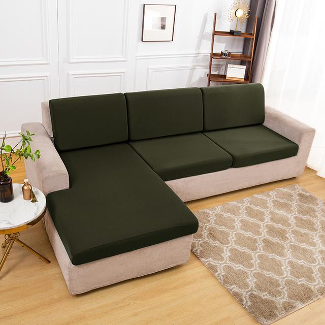 Elastischer, schlichter Sofa-Kissenbezug, leichter, atmungsaktiver Stoff, Sofabezüge für Wohnzimmer, waschbarer Möbel-Couch-Schutz