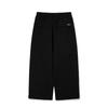 Kyumail 452 Double-Pleat Wide-Leg Easy Pants Black