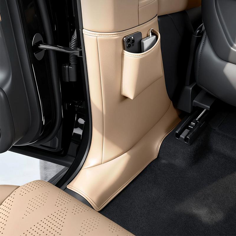 For Zeekr 8X 2026 B-Pillar Leather Anti-Collision Protection Sticker Modification Accessories