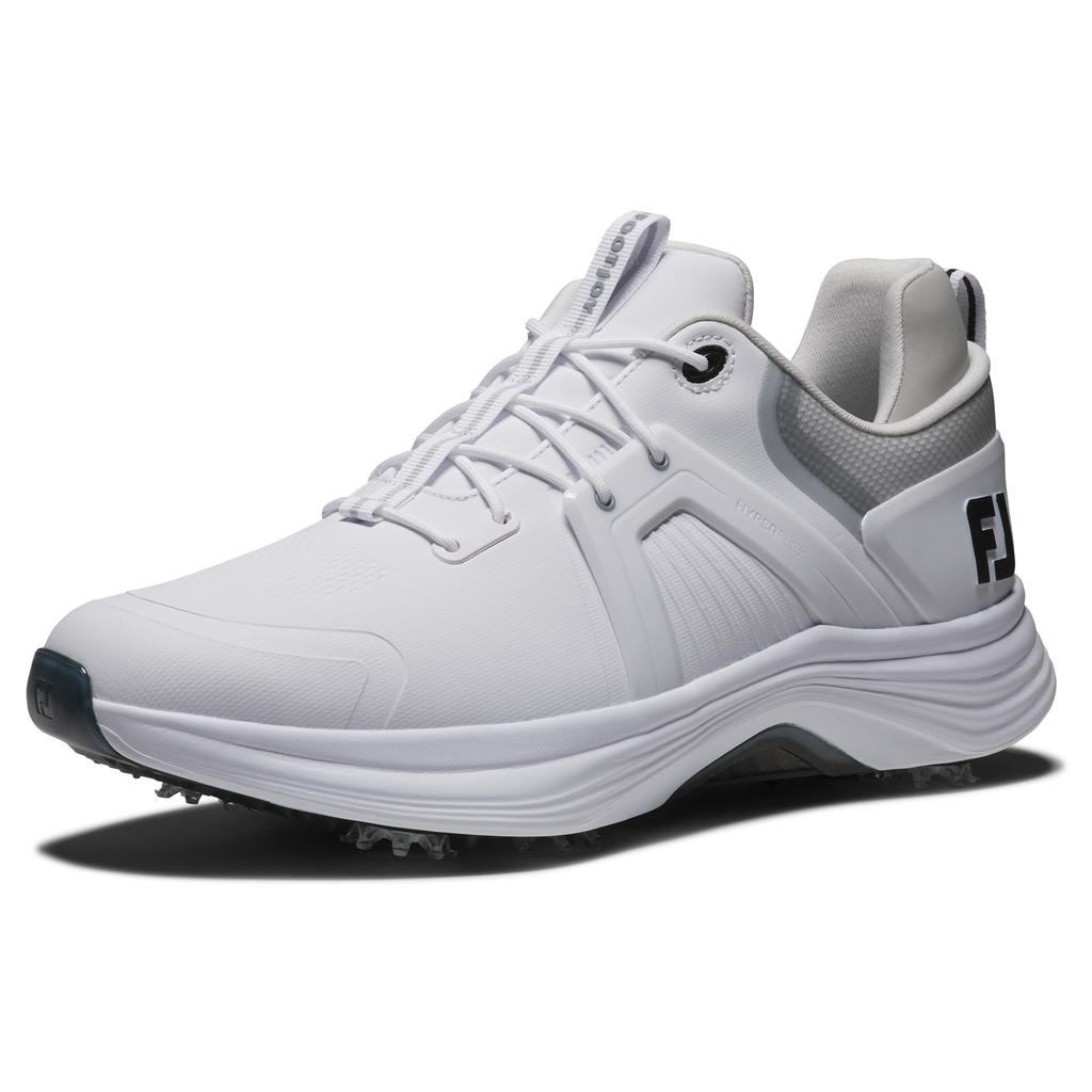 FootJoy Hyperflex Carbon Laced Golf 3E Men's Shoes, White/White, 28.5 cm,