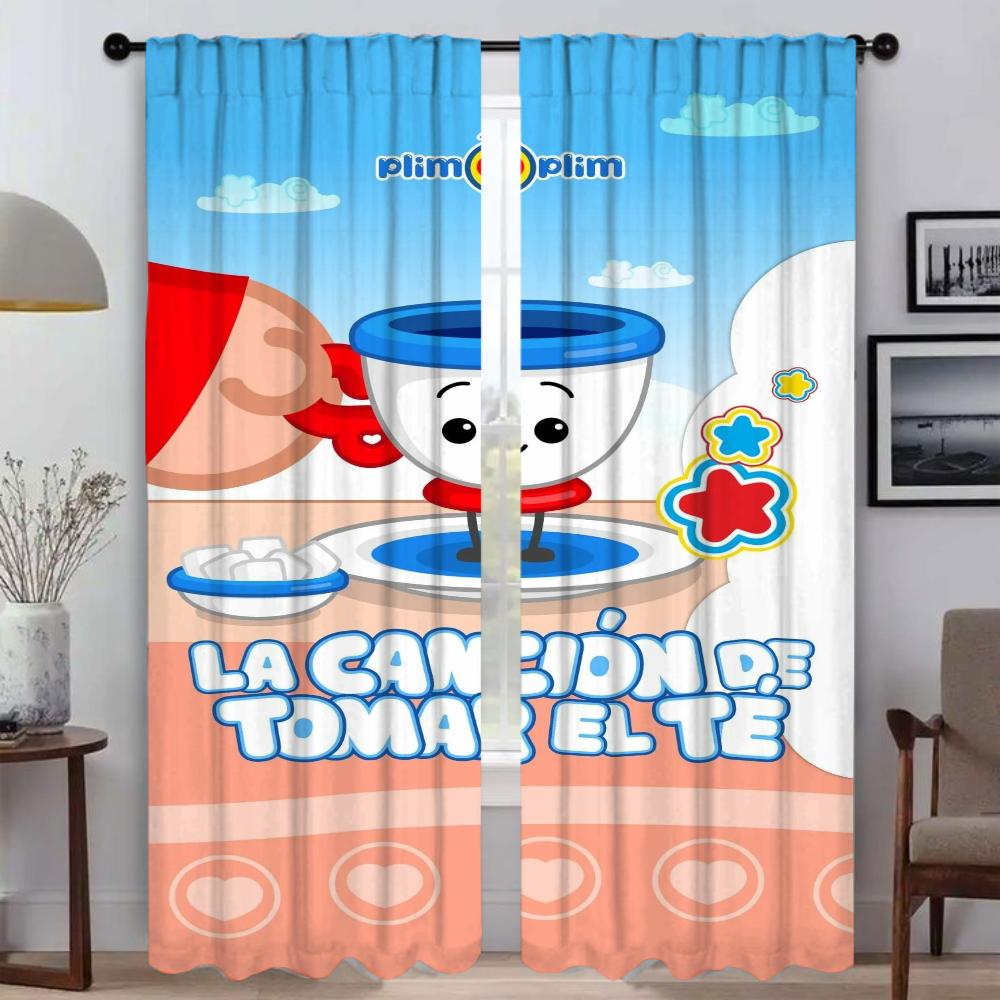 Tulle for Bedroom Plim-Plims Home Interior Curtains for Living Room Curtain Blinds Shades Partition Curtains 2 Pieces Kitchen