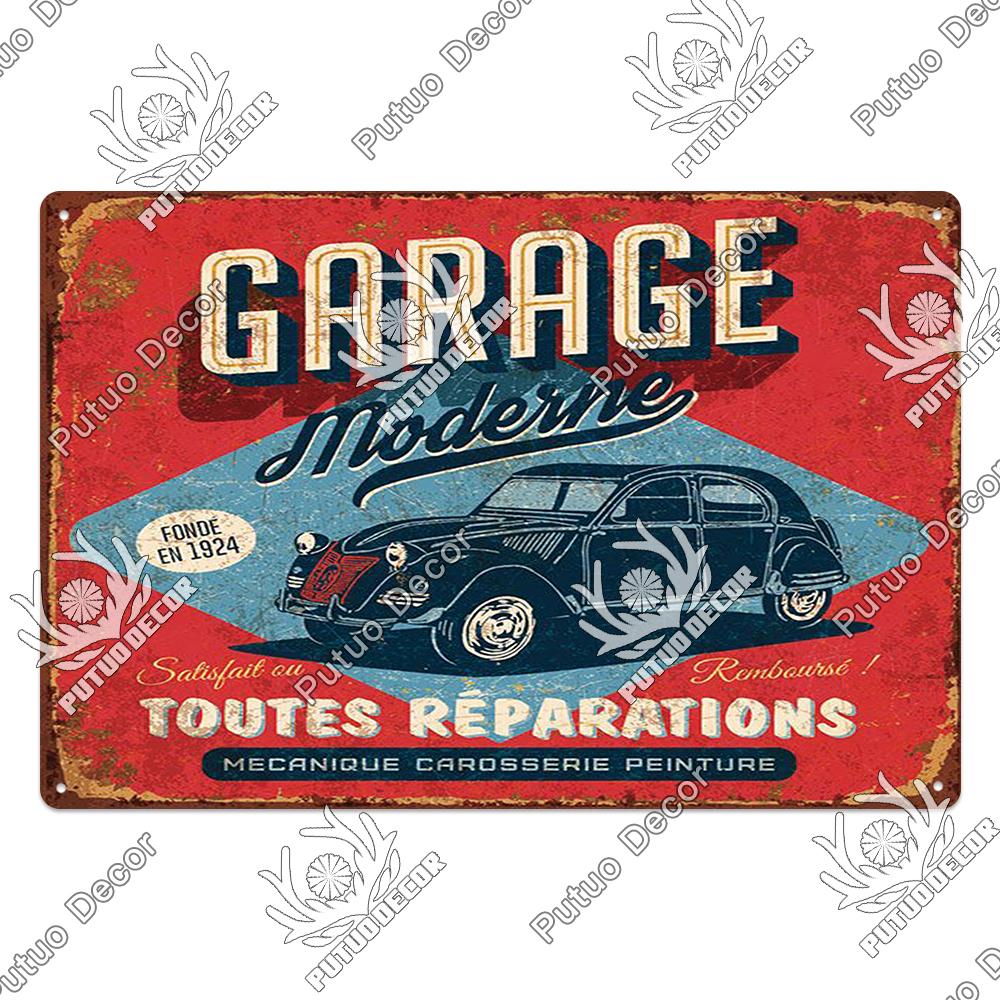 Putuo Decor My Rules Tin Sign Retro Plaque Metal Plate Vintage Wall Art Poster Decortive for Garage Man Cave Club Bar Home