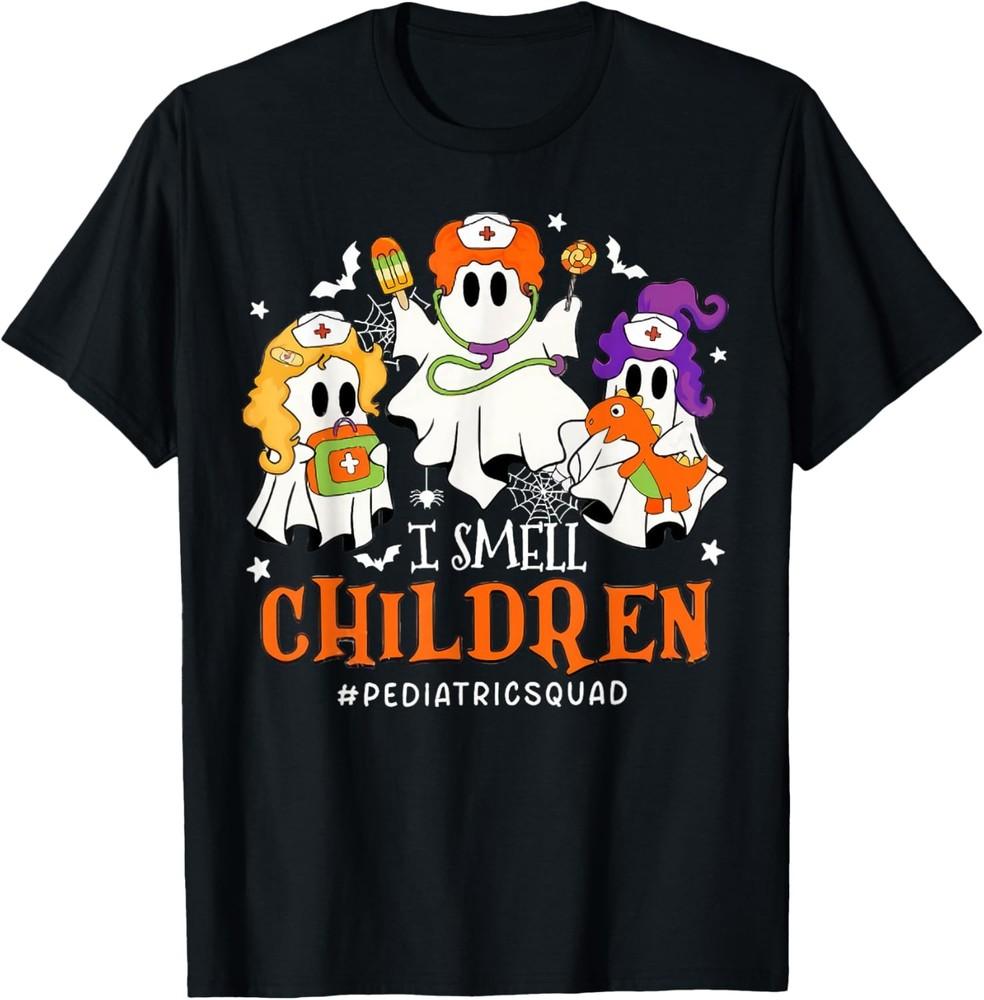 I Smell Children Funny Witch Halloween Pediatrics Nurse T-Shirt Unisex T-Shirt XL