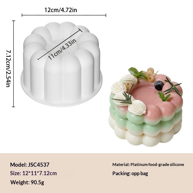 Herz Stern Quadrat Bento Kuchen Silikonform Schokoladenmousse Form Obstkuchen Dekorationen Wiederverwendbar Seife Kerze Gips Herstellungsform