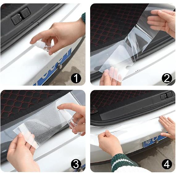 4pcs Car Door Sill Protectors Strips for Toyota New Grand Highlander 2024 2025, Car Door Edge Guards Door sill Trim Car Door Threshold Protection