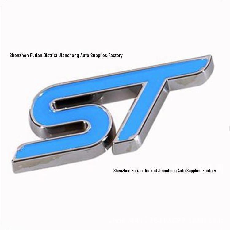 ST Badge Car Logo Sticker Metal Label for New Fiesta Victory Modification