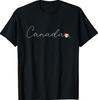 Canada Canadian Flag Heart On Canada T-Shirt