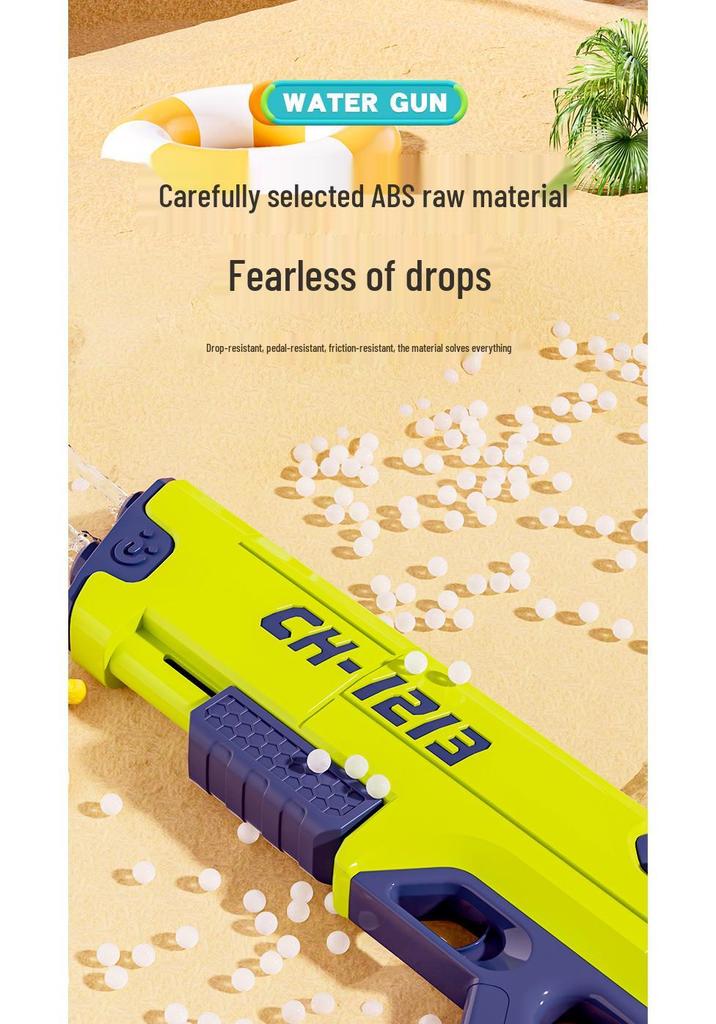 High Capacity Electric Water Gun: Automatic Absorption & Powerful Spray Toy for Kids & Adults