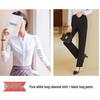Women's White V-neck Professional Flight Attendant Shirt: Interview and Workwear Suit for Airline and Hotel Staff