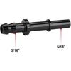 5/16 Hose Barb to 5/16 SAE Quick Connect Disconnect Male Fuel Fitting Adapter Aluminum Black