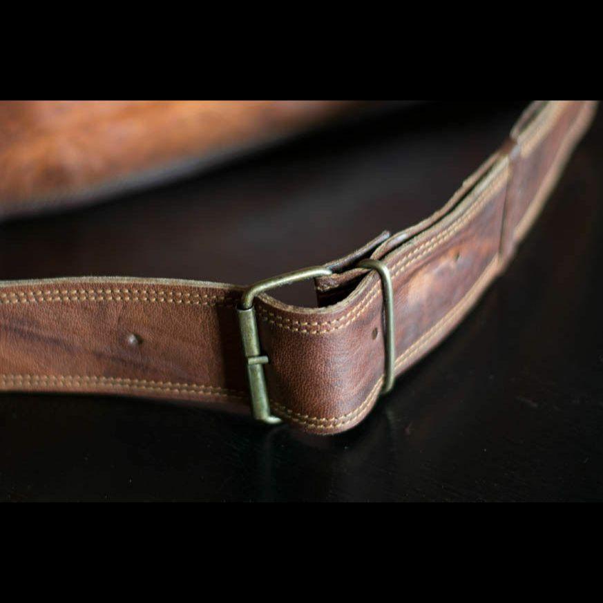 Ny Handgjord Vintage Läder Messenger Axelväska Resväska För Herr och Dam