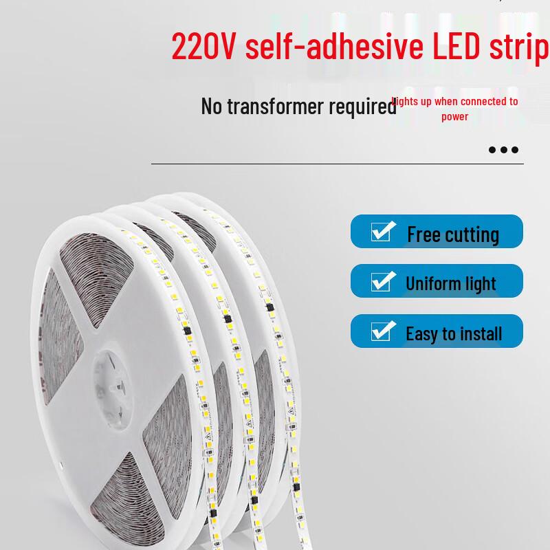 INDUBUYPRO 220V Self-Adhesive LED Strip Light