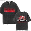 Naruto Sage of Six Paths T Shirt Magatama Vintage Acid Wash Streetwear Oversized Retro Anime Graphic Cotton Women Tees Clothing