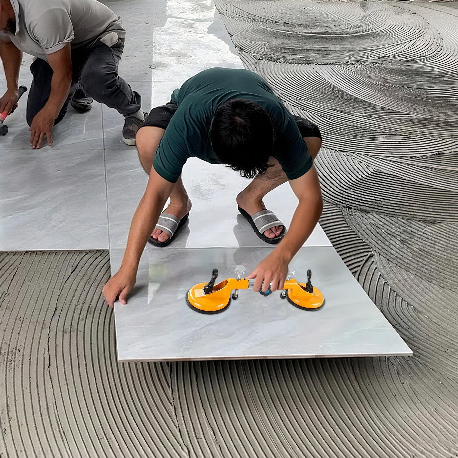 Tile Suction Cup Tool Heavy-Duty Dent Puller Tile Lifting Tool Adjustable Lifting Holder Flooring Fixer For Moving Handling