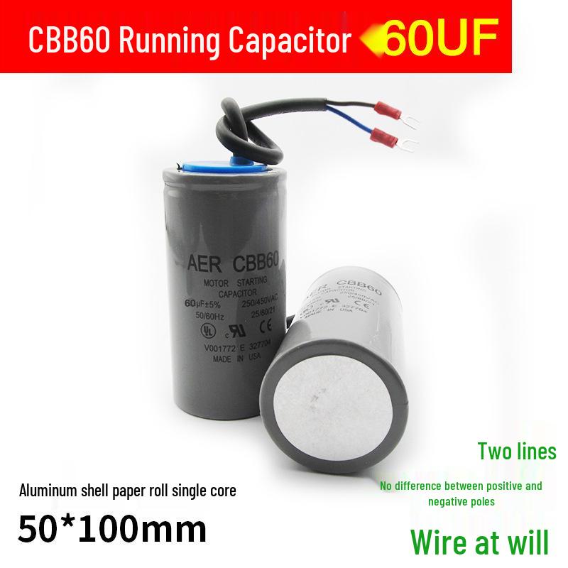 Washing Machine Start Capacitor CBB60 3-20UF for Spin Dry/Dehydration