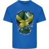 The Jamaican Flag Ripped Muscles Jamaica Unisexs Light Cotton TShirt