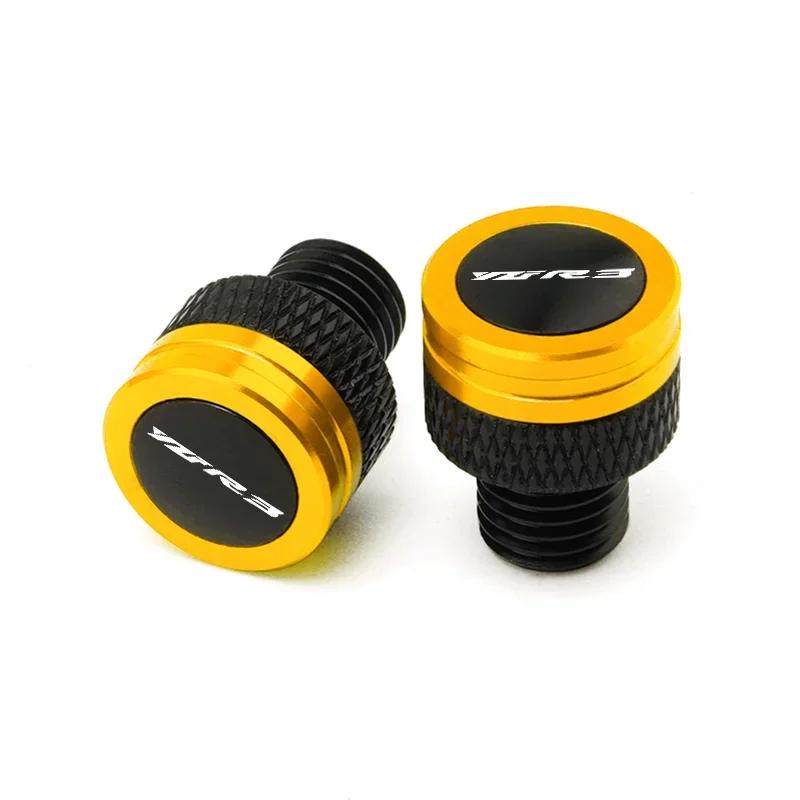 NEW Motorcycle Accessories CNC M10*1.25 Aluminum Screws Bolts Mirror Hole Plugs Cap For Yamaha YZFR3 YZF R3 YZF-R3 2015-2025