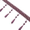 12M Curtain Beads Lace Tassel DIY Curtain Mantle Head Decor Accessories Imitation Pearl Beaded Fringe Lace Trim Upholstery