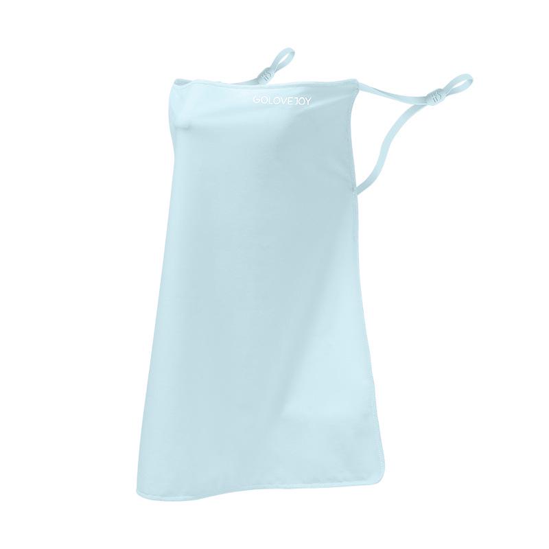 Women's Ice Silk Sun Protection Face Mask: Breathable, Ear-Hanging, Moisture-Wicking, Quick-Drying Veil for Outdoor Cycling and Driving.