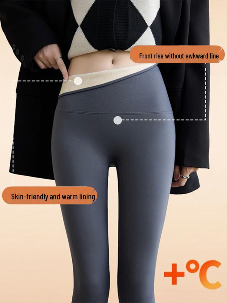 Women's Thermal Cotton Base Layer Pants: Cold-Resistant, High Elasticity, Butt-Lifting, Leg-Lengthening, Slimming - Perfect for Autumn and Winter.
