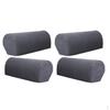 4PCS Thickened Armrest Covers Polyester Spandex Sofa Protectors - Gray