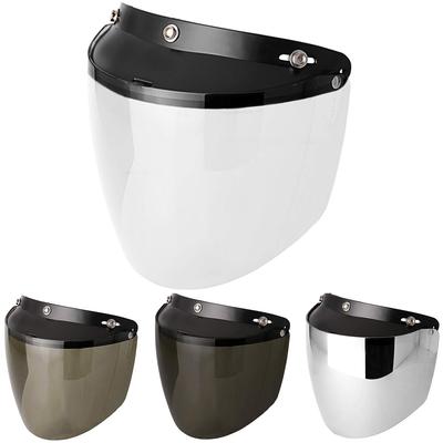 Chern Yueh 3-Druckknopf Motorrad Universelles Helmvisier (klar)