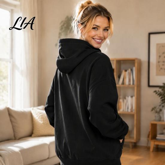Dog Holder Hoodie Women Pet Carrier with Front Side Pockets, Solid Color Casual Hooded Loose Fit Sweatshirt Sweatshirt, Cat Carrying Pouch