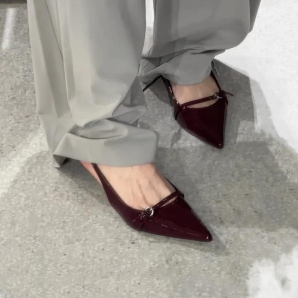 Sexy Women High Heels Sandals Pointed Toe Summer Shoes Slingback Slippers New Dress Party Woman Pumps Sandalias